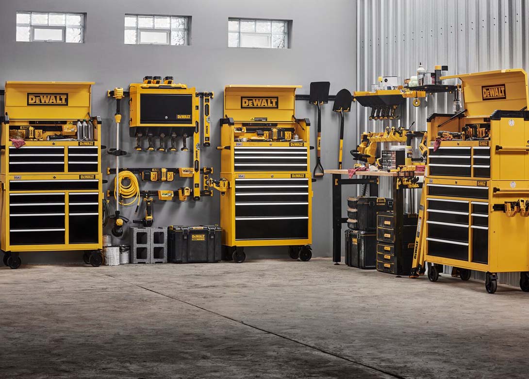 Optimise the workspace with new DEWALT storage system